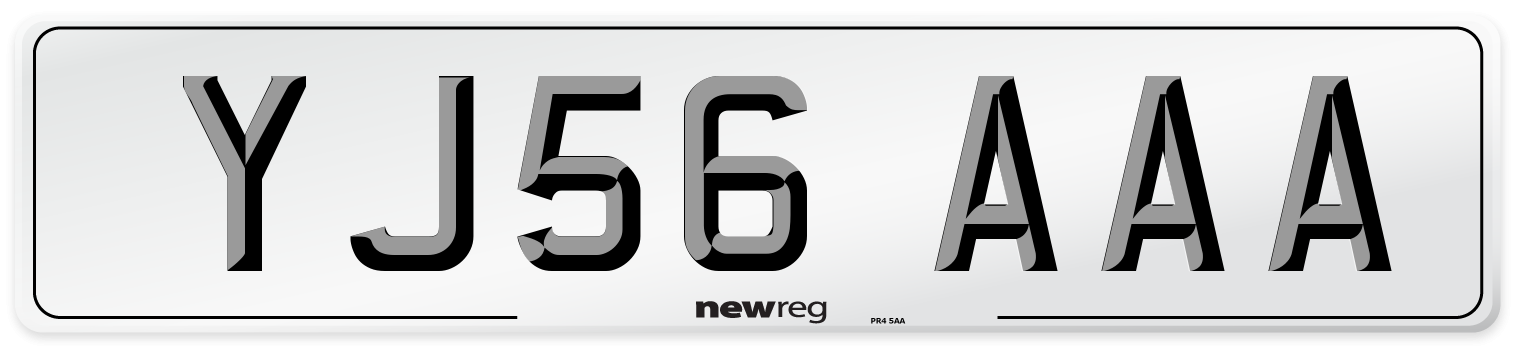 YJ56 AAA Number Plate from New Reg